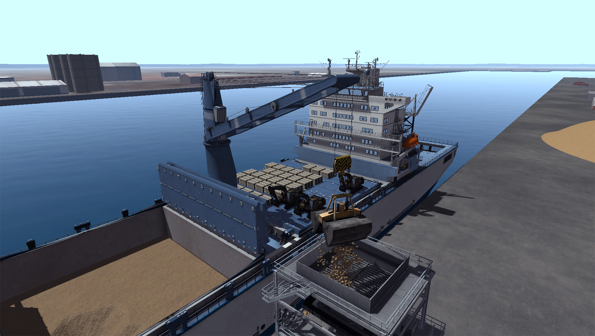 Simulation-based Training Solutions for Yard Equipment in Port Terminals